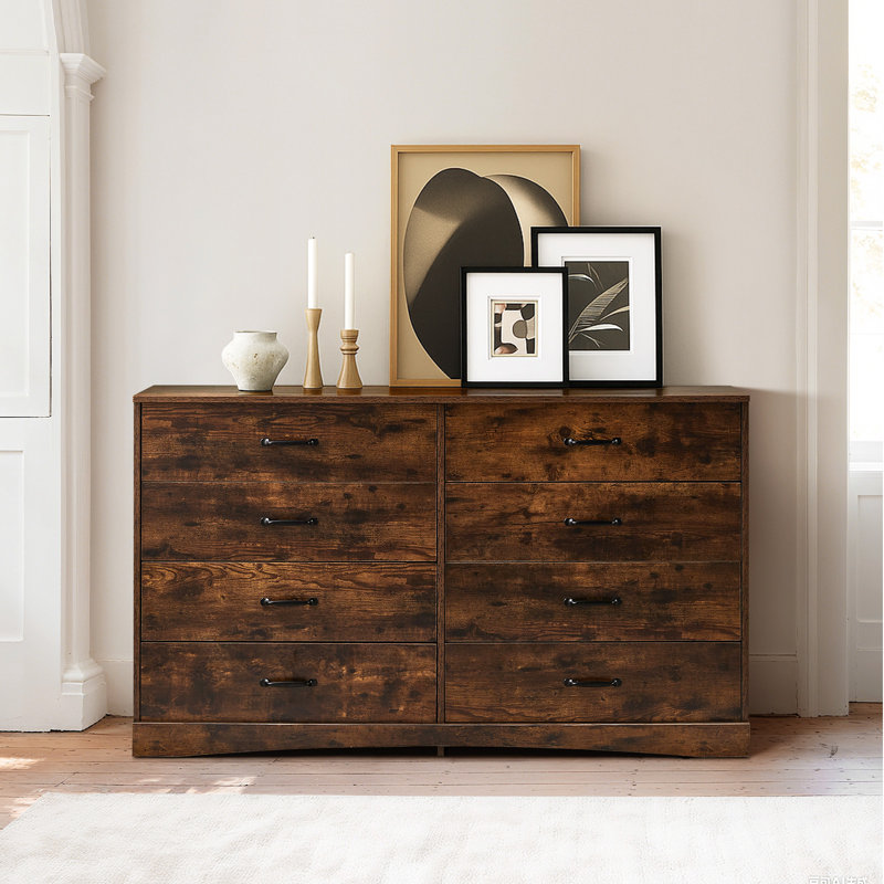 140cm W 6 - Drawer Chest of Drawers, Brown
