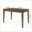 Table de salle à manger à hauteur de comptoir en bois, brun antique, P 35 po x l 59,1 po x H 36,5 po-1496814285