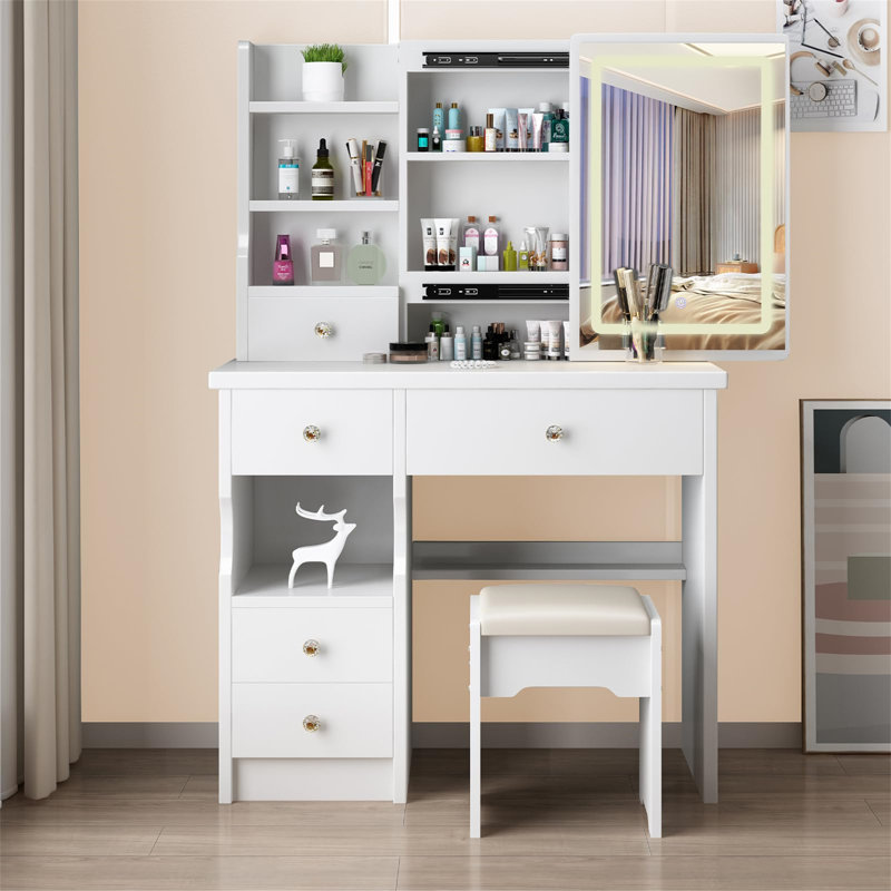 Darylann Dressing Table with Mirror
