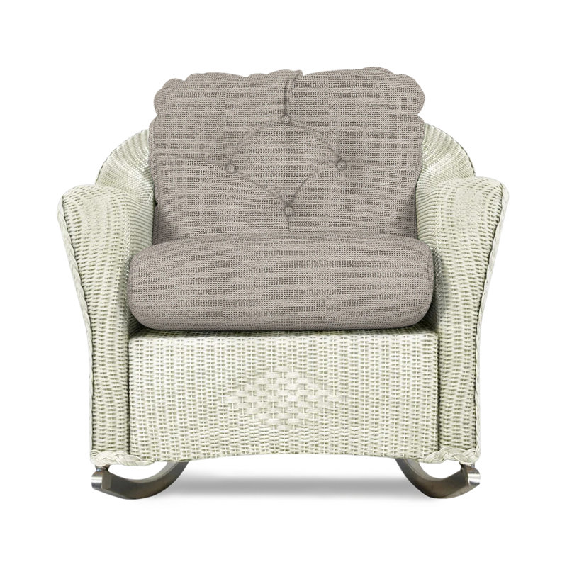 Reflections Outdoor Rocker Chair, Ivory, Demo Stone