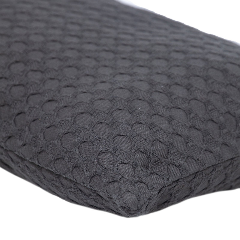 Parkland Collection Transitional Solid Gray 14" x 26" Pillow, Gray