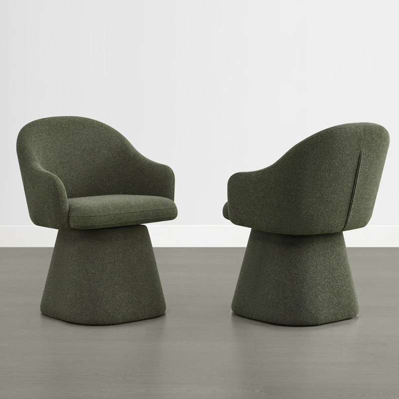 Fauteuil demi-tonneau pivotant Modern 360, Green