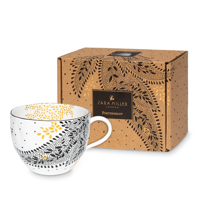 Sara Miller, Artisanne Noir - Paisley Mug