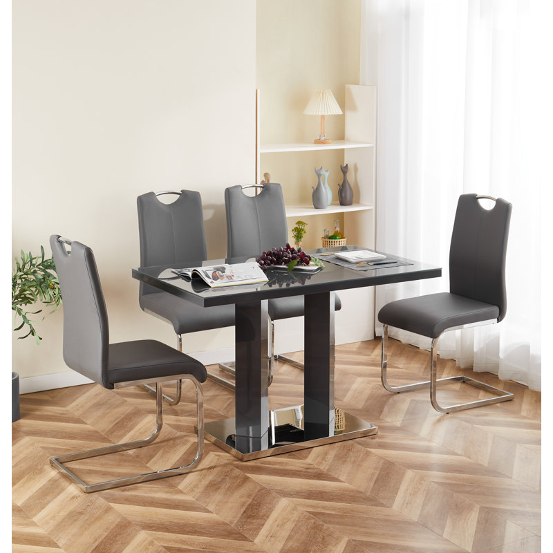 Atuf Dining Set, Grey