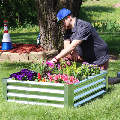 Haile Galvanized Steel Planter Box