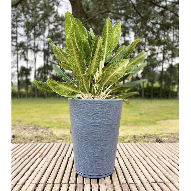 Genebra Pot Planter, Dark Gray, 22.44" H x 17.32" W x 17.32" D