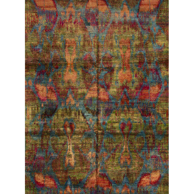 Ikatville Silk Abstract Area Rug