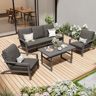 Ensemble de meubles de patio en aluminium