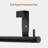 Stainless Steel Over Cabinet Towel Holder With 2 Hooks - No Drill Installation, EVA Foam Pads For Protection, Space-Saving Design For Kitchen And Bathroom-114730123