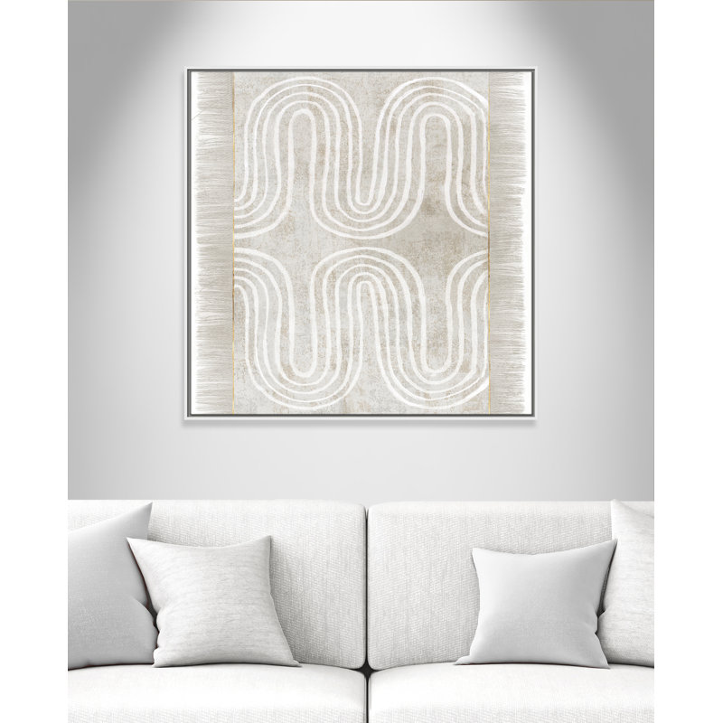 «Spired Floater Frame», reproduction d'art sur toile, Toile blanche, H 37,5 po x l 37,5 po x P 2 po