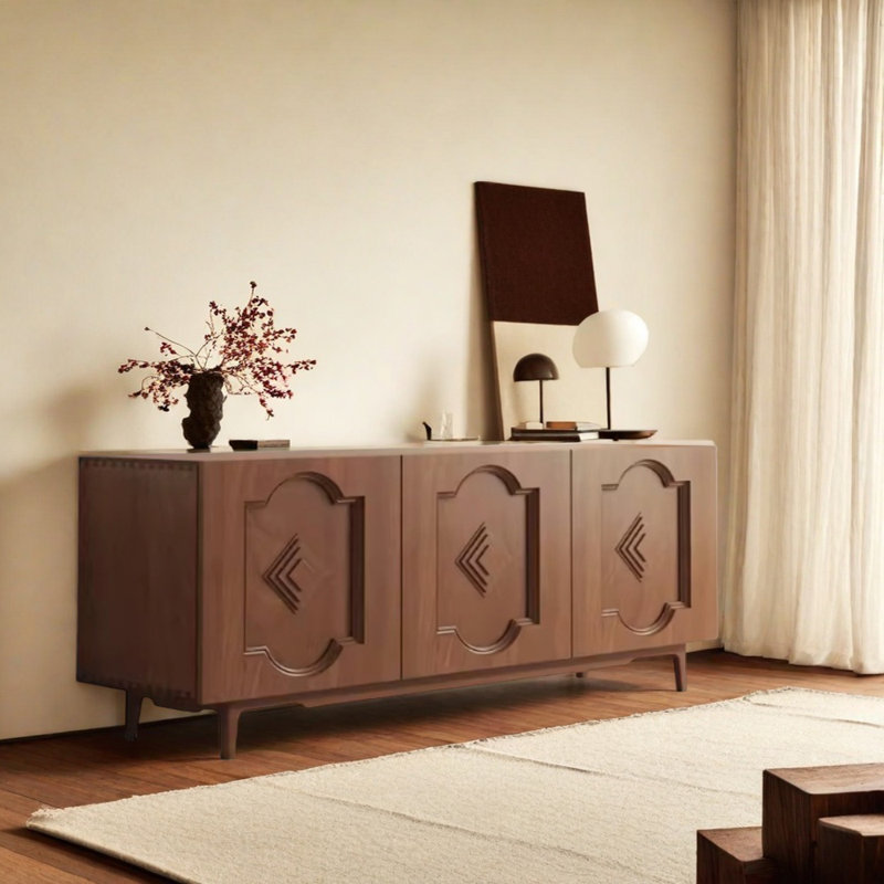 Buffet multifonctionnel rétro, H 31,5 po x l 62,99 po x P 15,75 po
