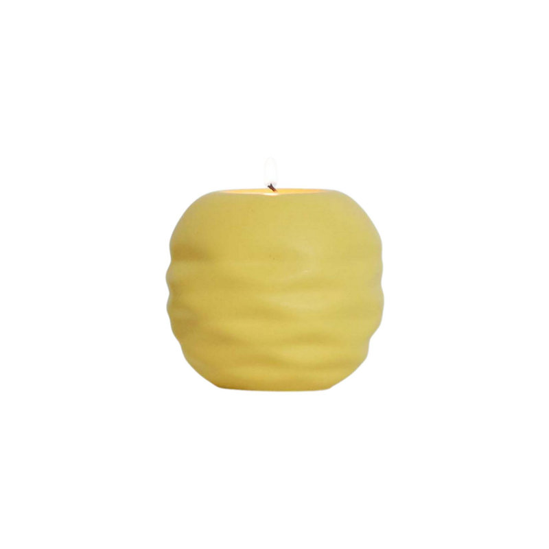 Charmant objet décoratif jaune, 3,5 x 3,5 x 3,5 pouces | 100% céramique, design durable et élégant | Parfait pour la décoration intérieure, idée de cadeau unique pour toute occasion, ajoute une touche de couleur à votre espace
