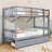 Rubber Wood Bunk Bed With Two Drawers-1326216427-1326216428