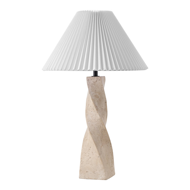 Lampe de table Mayalenn, Travertin