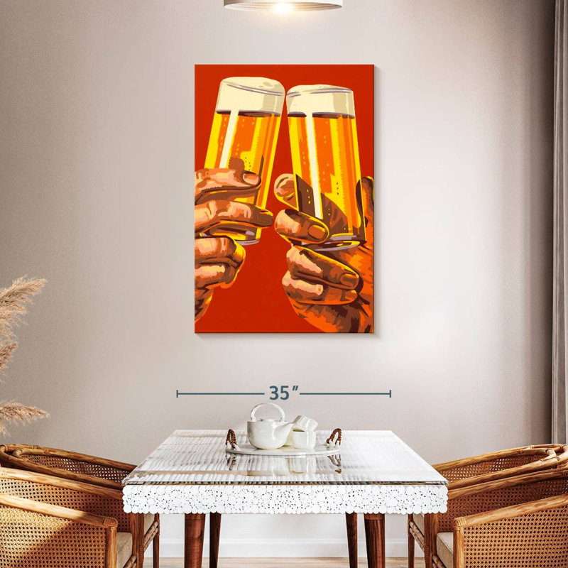 Yarlin Beer Toast, 45" H x 30" W