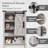 Manhattan Water-Resistant Over-the-Toilet Cabinet with Sliding Barn Door-1254818819