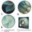Décoration murale bleue et blanche Dahlia IV - Dahlia-86828578-110955424