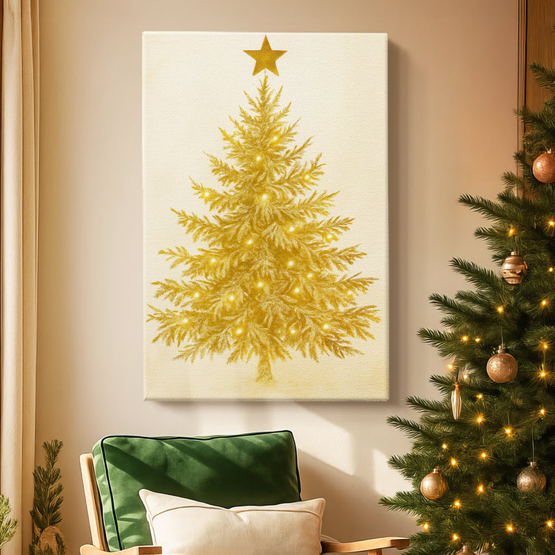 «Twilight of Golden Whisper», toile tendue avec châssis de qualité supérieure, 18" H x 12" W