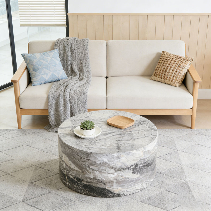 Table basse ronde, Gris 1