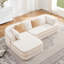 Canapé modulaire en tissu polyvalent avec méridienne en forme de L