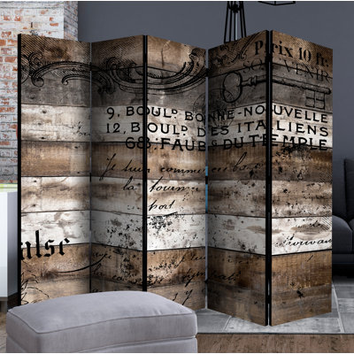 Claireborne 172cm H Solid Wood Folding Room Divider