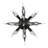 Orbital 4-Light Semi-Flush Wall Sconce/Ceiling Light - Carbon-1527972102