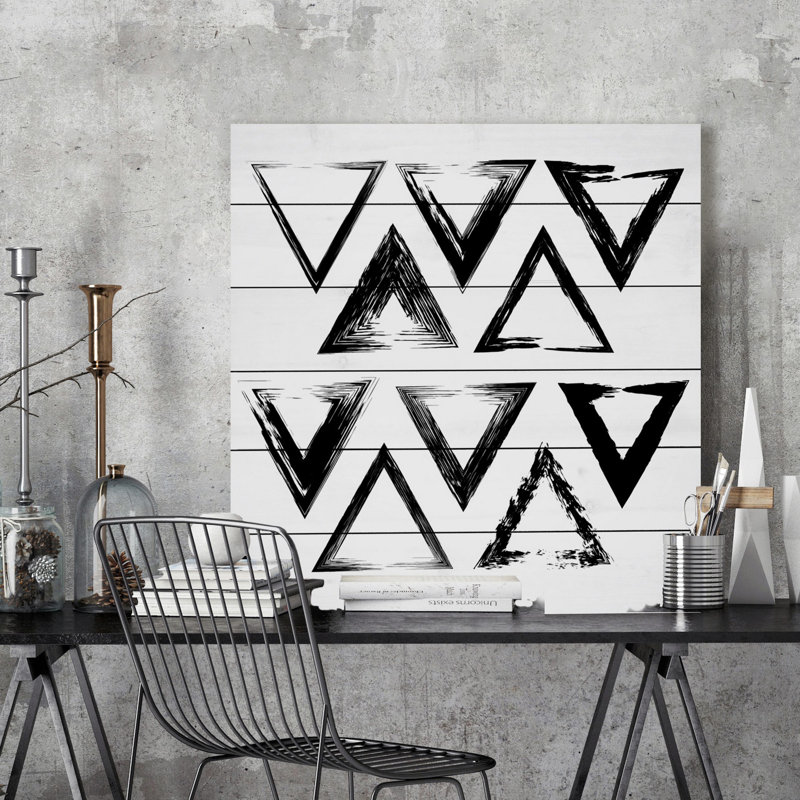 Interlocking - No Frame Print on Wood, 61cm H x 61cm W x 3.81cm D