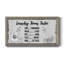 Laundry Room Rules - Art textuel sur toile encadré-80770255