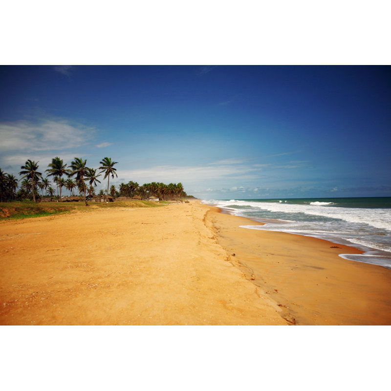 Tropical Beach by Peeterv - No Frame Print on Canvas, 30cm H x 46cm W