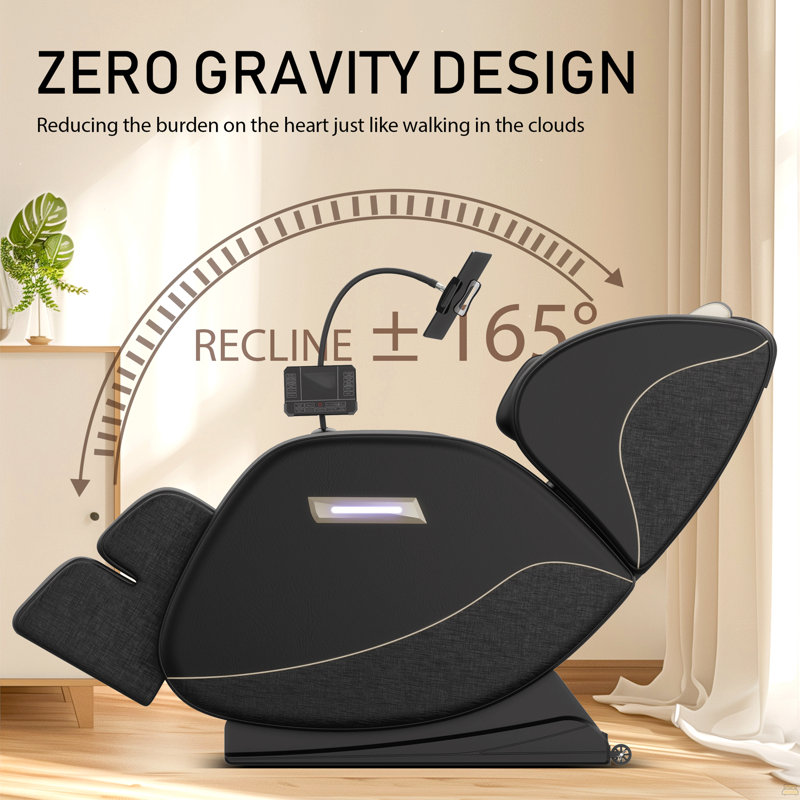 Fauteuil de massage inclinable à gravité zéro avec pression d'air complète