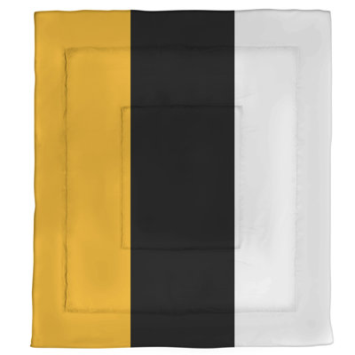 Modern & Contemporary Box Stitch Striped Comforter