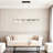 Modern 5 - Light Linear Chandelier With Led Light