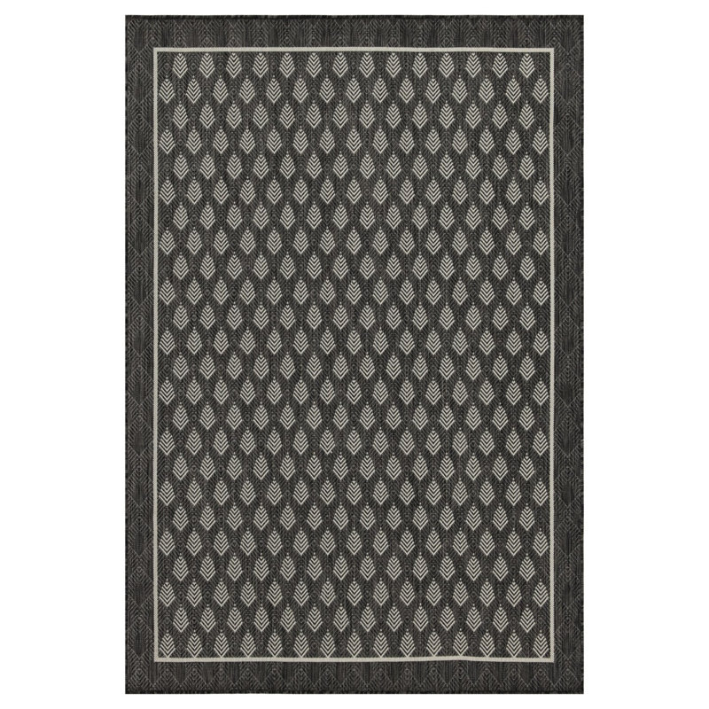 Tapis élégant en polypropylène moderne et élégant pour l'intérieur et l'extérieur