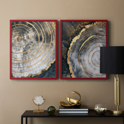 ABSTRACT Series CCxxiii - reproduction encadrée de qualité supérieure - prête à être accrochée - aucun clou requis - aucun clou requis