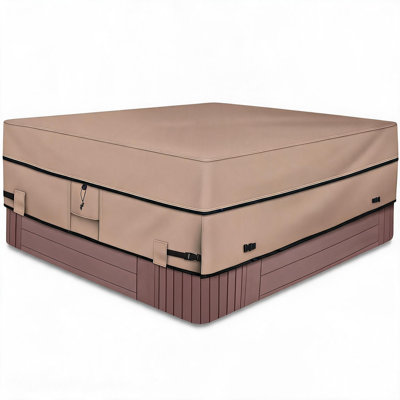 Couvre-spa carré carré en polyester 600D imperméable robuste
