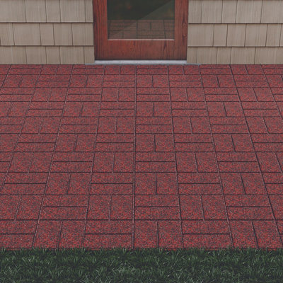 GroundSmart 16" Dual Sided Brick/Stone Paver- Blended (9)