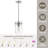 Levona 1-Light Pendant Light with Seed Glass for Kitchen Island (Nickel Finish)-308024904