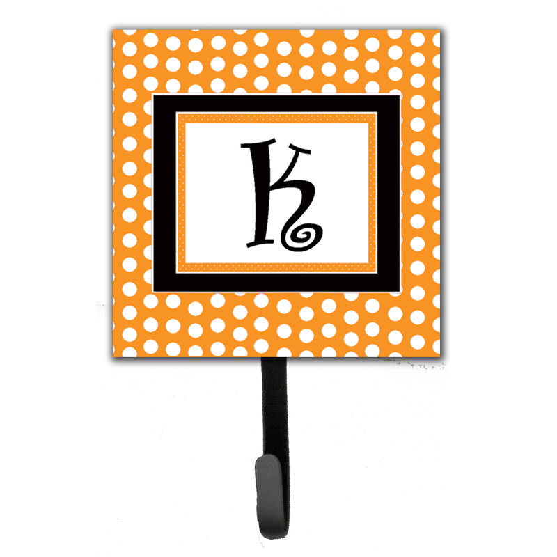 Porte-laisse coussin monogramme et crochet mural, K