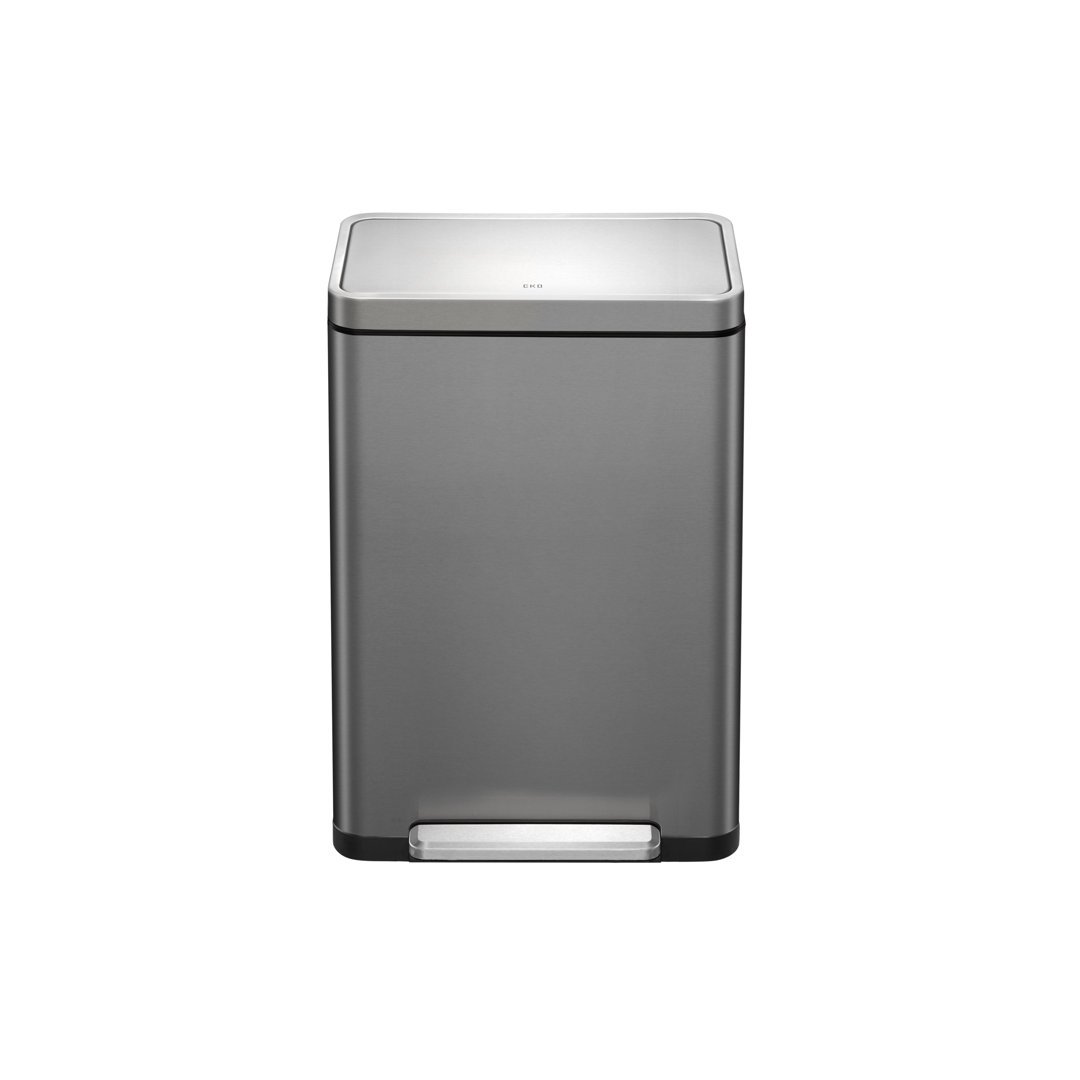 X Cube Kitchen Titanium Step On Rubbish Bin