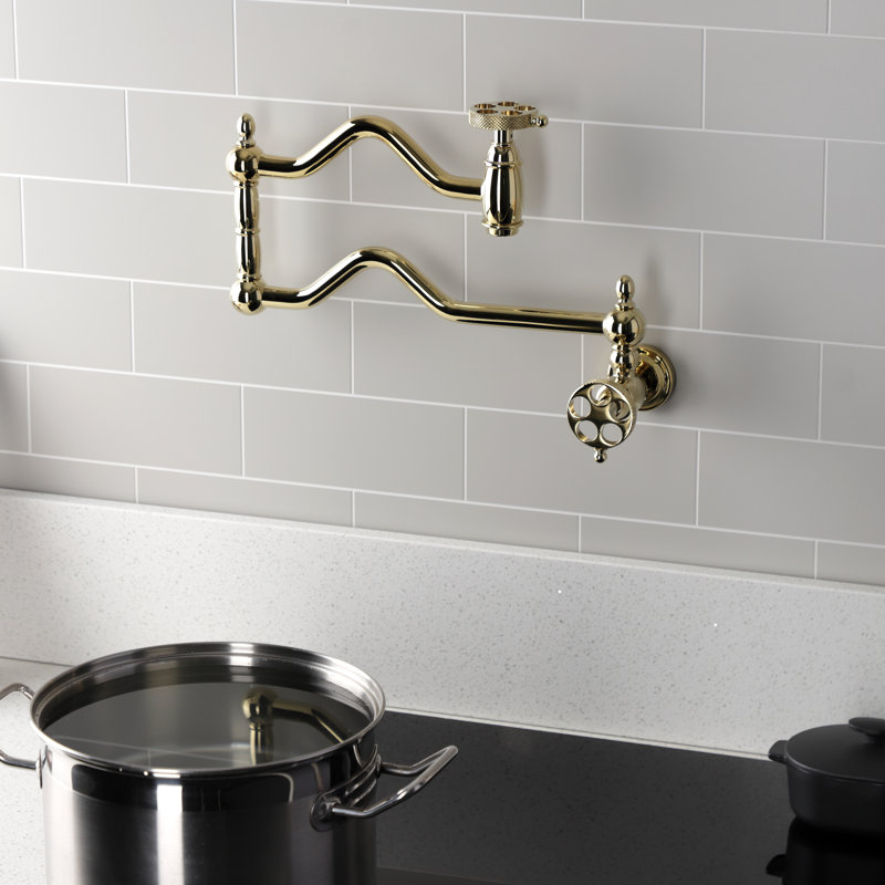 Robinet de cuisine Kingston Brass Webb, Laiton poli