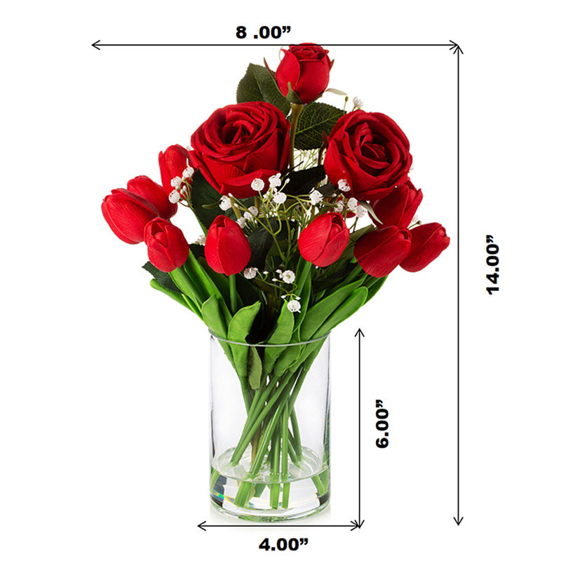 Arrangement in Vase, Red