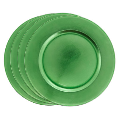 Ensemble de 4 assiettes en plastique rondes Erris