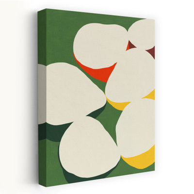«Vibrant Floral Abstract Abstract Abstract Bold Contemporary Flower Nature», reproduction d'art murale