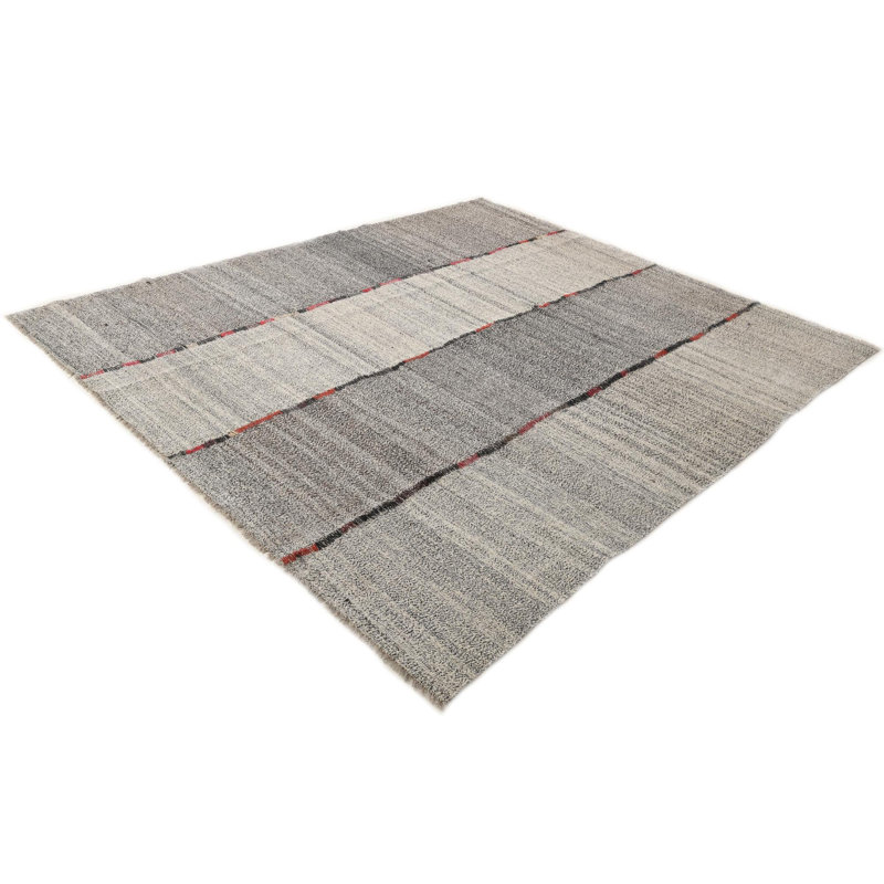 Tapis noir et blanc Ousley