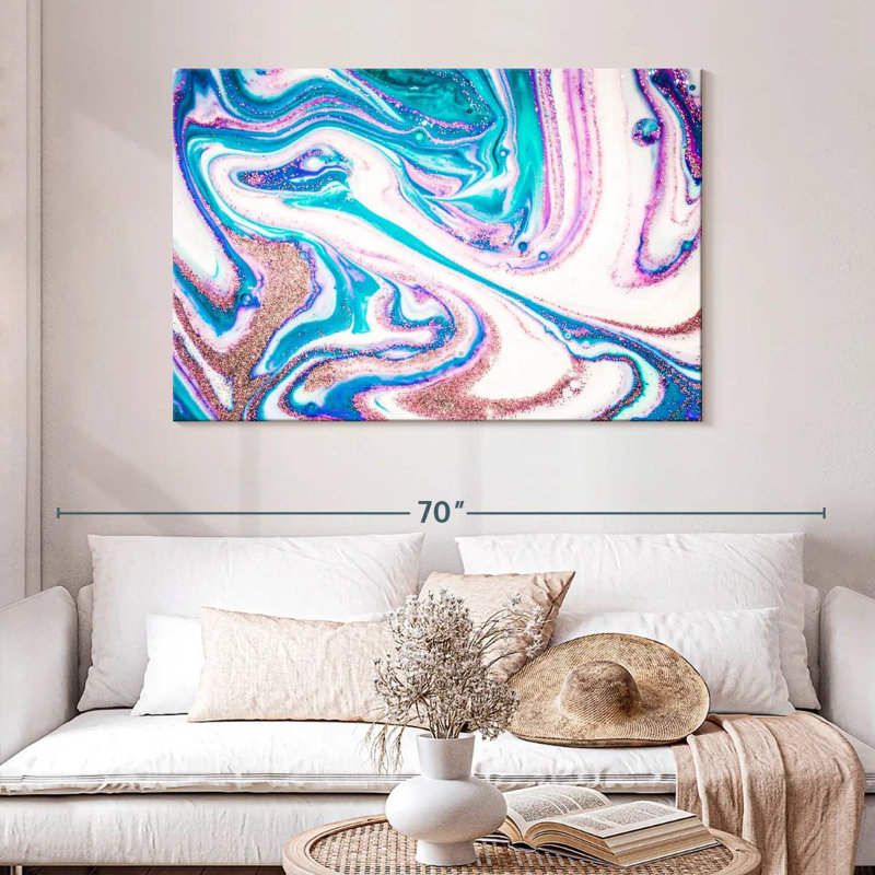 Avery Abstract Oil Pastel, 32" H x 48" W