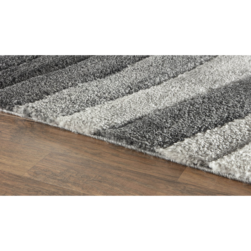 Afag Abstract Shag Area Rug, Rectangle 60 x 110cm