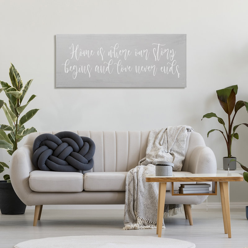 «Love Never Ends Sentiment», conception par Lux + Me Designs, H 20 po x l 48 po