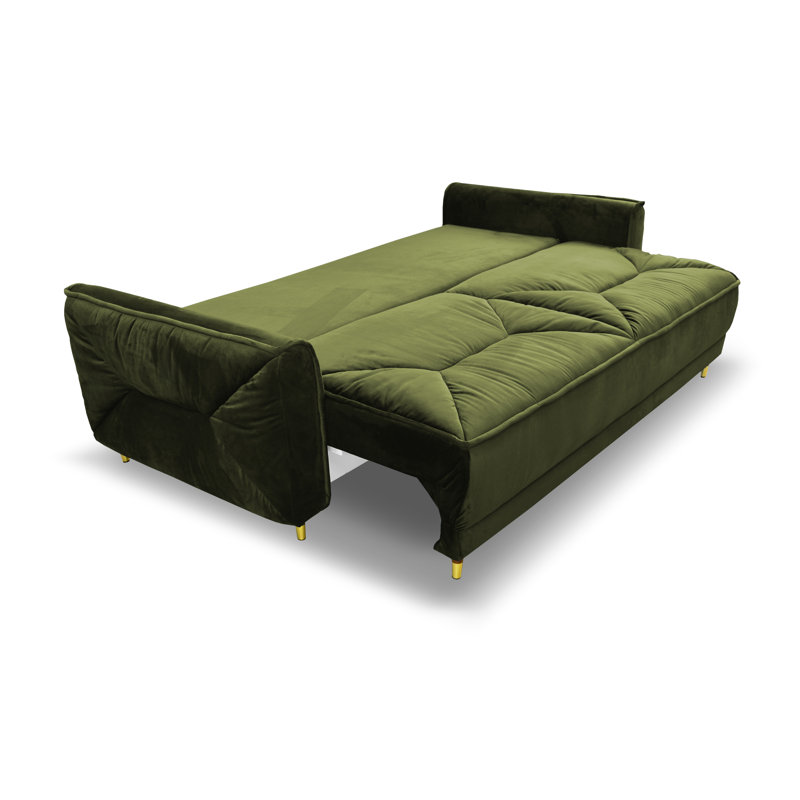 Alixandra 3 Seater Sofa & Chaise, Green
