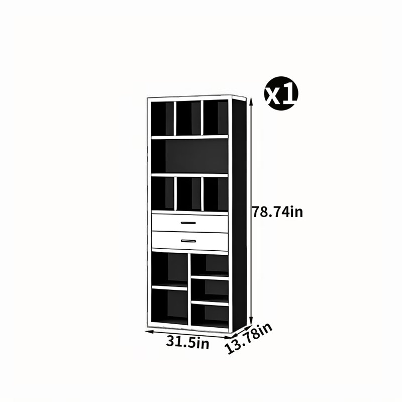 Nouvelle bibliothèque en bois chinois, Burlywood