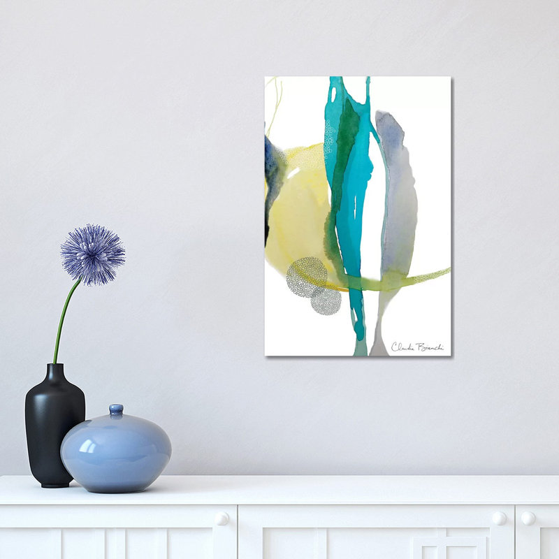 Desert Moon (Terrain Series) by Claudia Bianchi - Wrapped Canvas Painting